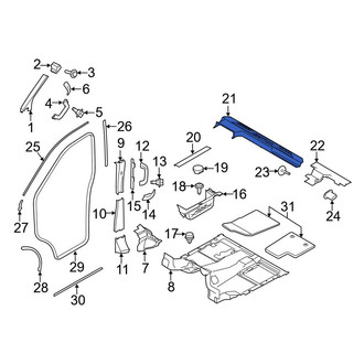 Ford OE - Front Right Door Sill Plate