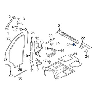 Ford OE - Door Sill Plate Screw