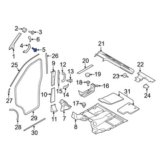Ford OE - Right Interior Grab Bar Bolt