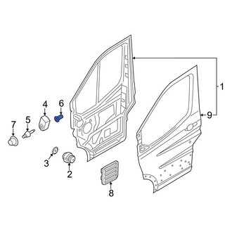 Ford OE - Door Shell Nut