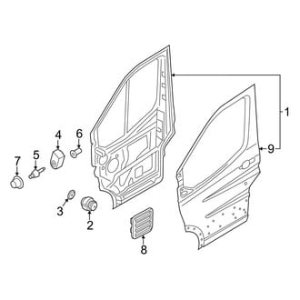 Ford OE - Front Door - Door & Components