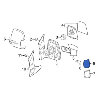 Ford OE - Front Right Lower Door Mirror Cover