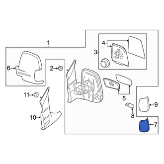 Ford OE - Front Right Lower Door Mirror Cover