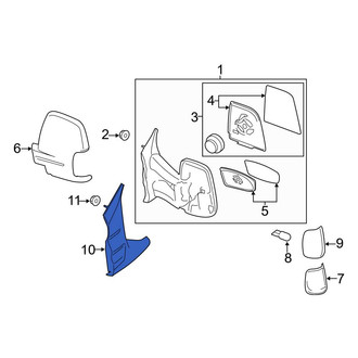 Ford OE - Front Left Lower Door Mirror Cover