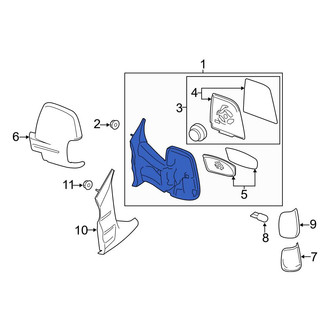 Ford OE - Front Left Door Mirror