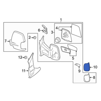 Ford OE - Front Left Lower Door Mirror Cover