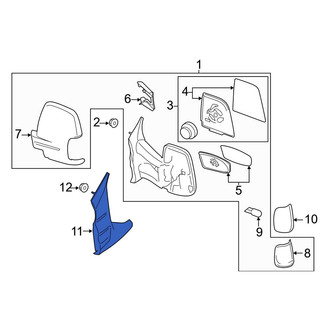 Ford OE - Front Right Door Mirror Trim Ring
