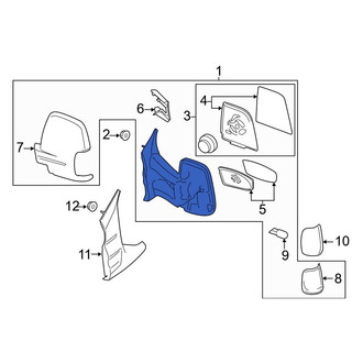 Ford OE - Front Left Door Mirror