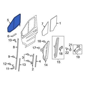Ford OE - Front Left Window Channel