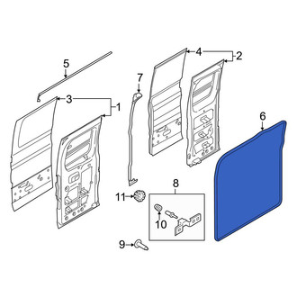 Ford OE - Center Inner Door Seal