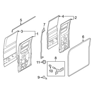 Ford OE - Side Loading Door - Door & Components (Hinged)