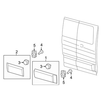 Ford OE - Side Loading Door - Exterior Trim (Hinged)