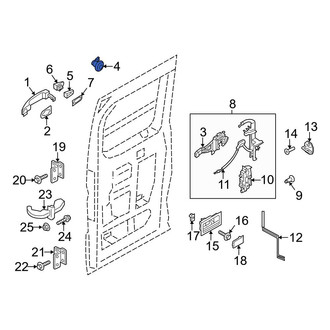 Ford OE - Rear Right Door Lock Cylinder