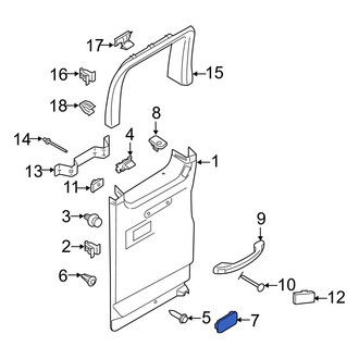 Ford OE - Front Door Interior Reflector