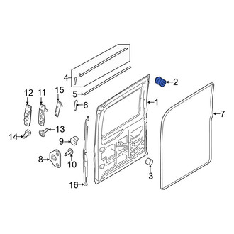 Ford OE - Right Upper Sliding Door Stop Bumper