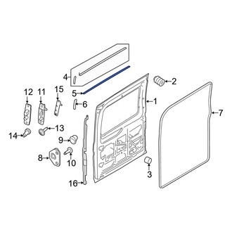 Ford OE - Right Outer Sliding Door Weatherstrip