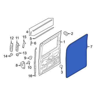 Ford OE - Right Inner Sliding Door Weatherstrip