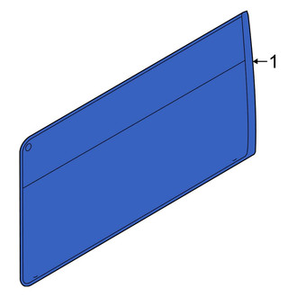 Ford OE - Right Sliding Door Glass