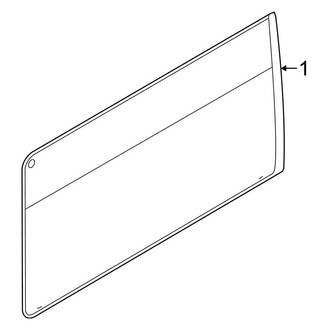 Ford OE - Side Loading Door - Glass & Hardware (Sliding, With Low Roof)