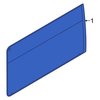 Ford OE - Right Sliding Door Glass