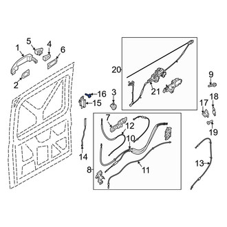 Ford OE - Inner Sliding Door Handle Screw
