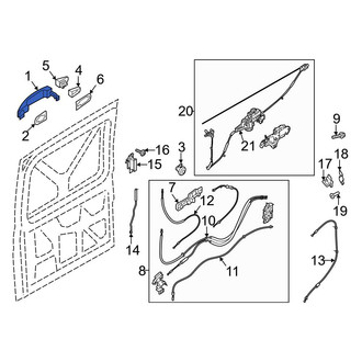 Ford OE - Right Outer Sliding Door Handle