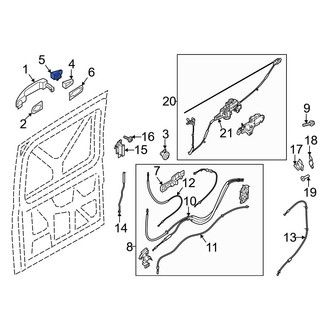 Ford OE - Center Right Exterior Door Handle Cover