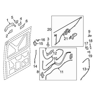 Ford OE - Side Loading Door - Lock & Hardware (Sliding)