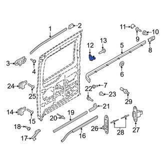 Ford OE - Center Right Sliding Door Roller