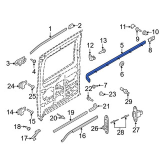 Ford OE - Center Right Sliding Door Track