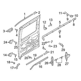 Ford OE - Side Loading Door - Door Hardware (Sliding Door Tracks)