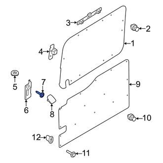 Ford OE - Inner Sliding Door Handle Screw
