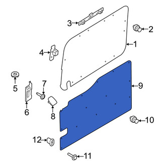 Ford OE - Right Lower Inner Sliding Door Trim Panel