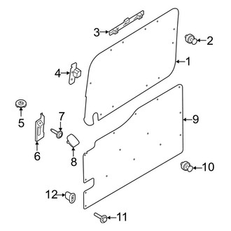 Ford OE - Side Loading Door - Interior Trim (Sliding, Van)