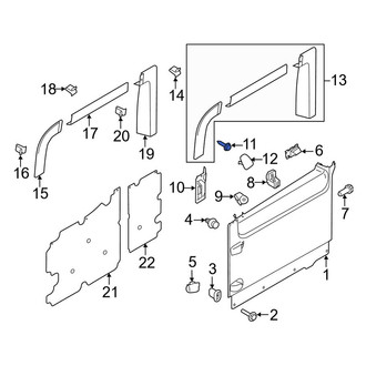Ford OE - Inner Sliding Door Handle Screw