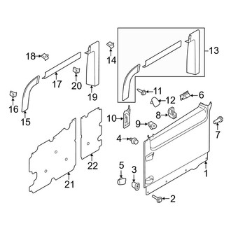 Ford OE - Side Loading Door - Interior Trim (Sliding, Wagon)