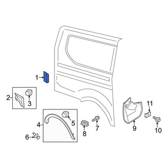 Ford OE - Rear Right Body Trim Molding