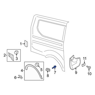 Ford OE - Right Wheel Arch Molding Screw