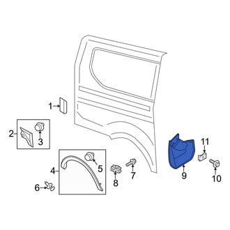 Ford OE - Rear Right Mud Flap
