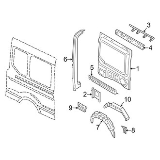 Ford OE - Side Panel - Inner Structure (Passenger Side)