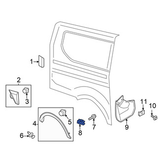 Ford OE - Door Molding Nut