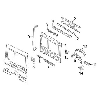 Ford OE - Side Panel - Inner Structure (Passenger Side)