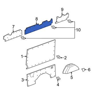 Ford OE - Center Right Roof Opening Trim