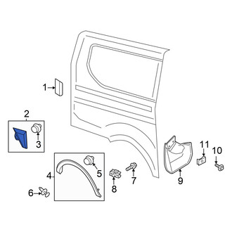 Ford OE - Rear Right Side Body Panel Molding