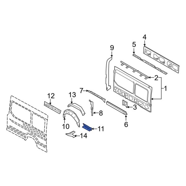 Wheel Housing Bracket