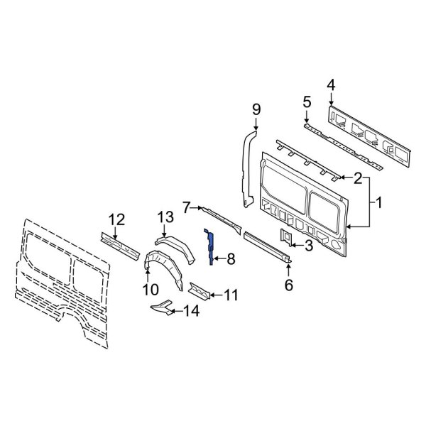 Quarter Panel Extension Bracket