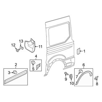 Ford OE - Side Panel - Exterior Trim (W/O Side Door, Driver Side)