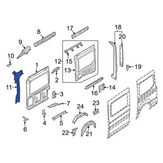 Ford OE - Left Body B-Pillar Reinforcement
