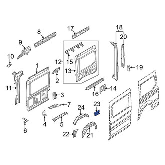 Ford OE - Rear Left Wheel Housing Bracket