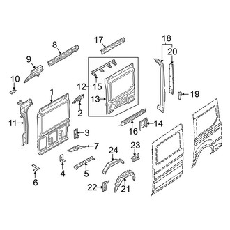 Ford OE - Side Panel - Inner Structure (W/O Side Door, Driver Side)